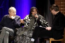 Poetica "Was alles hat Platz in einem Gedicht?" - Lesungen, Gespräche und Musik mit Kurator Michael Krüger und den Autor:innen Lebogang Mashile (Südafrika), Yoko Tawada und Aki Takase (Klavier) in der Kulturkirche Köln (&copy; Thomas Brill)
